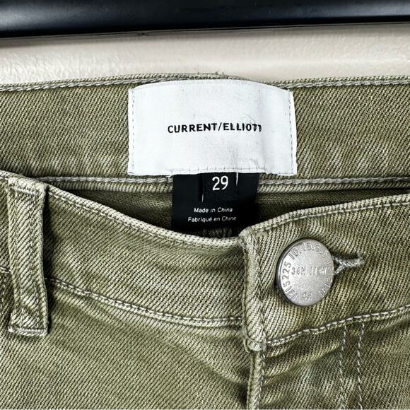 NEW Current/Elliott The Stiletto Skinny Jeans In Covert Green Womens 29 - Picture 5 of 8